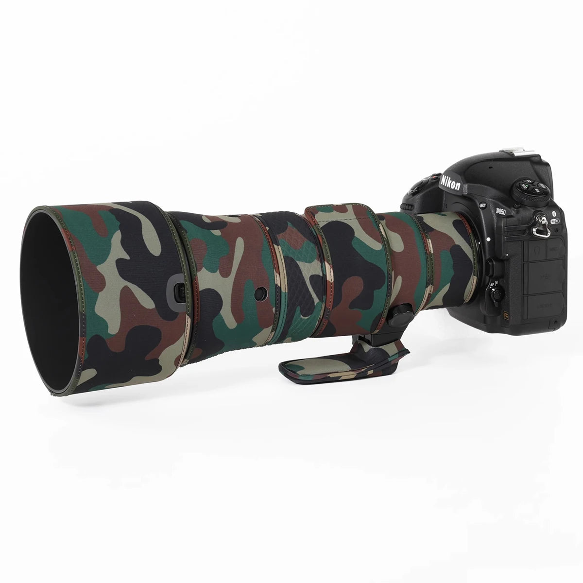 CHASING BIRDS camouflage lens coat for NIKON AF-S 500mm F5.6 E PF waterproof and rainproof 500 elastic lens protective cover Military Green China Mainland
