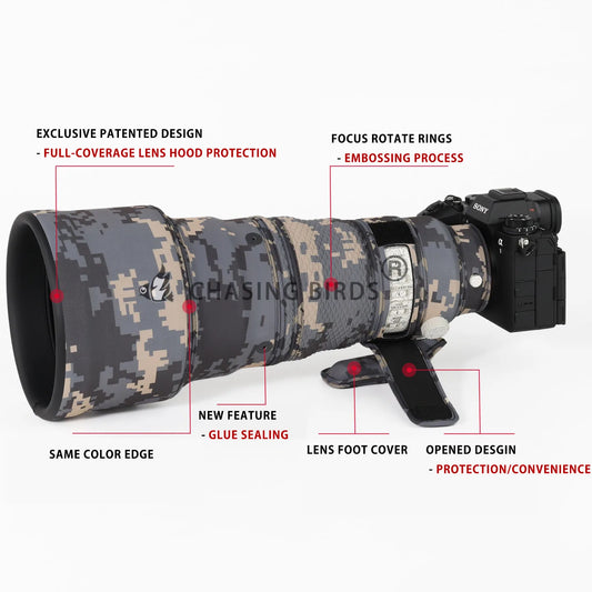 CHASING BIRDS camouflage lens coat for SONY FE 300 mm F2.8 GM OSS waterproof and rainproof lens protective cover sony 300 f2.8