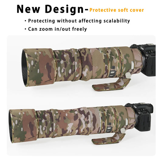 CHASING BIRDS camouflage lens coat for CANON RF 200 800 mm F 6.3-9 IS USM elastic waterproof and rainproof lens protective cover