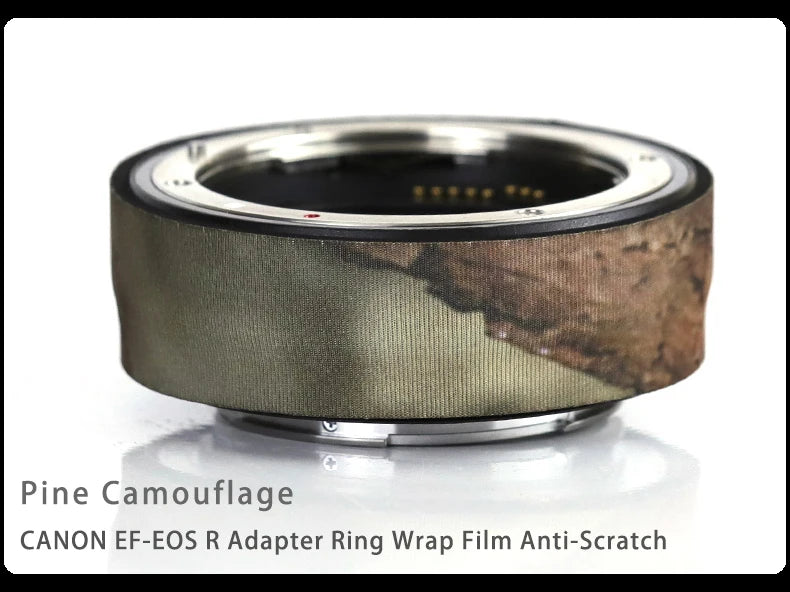 CHASING BIRDS Camouflage Waterproof Protective Coat for Canon EF-EOS R Adapter Ring Wrap Film Anti-Scratch Pine China Mainland