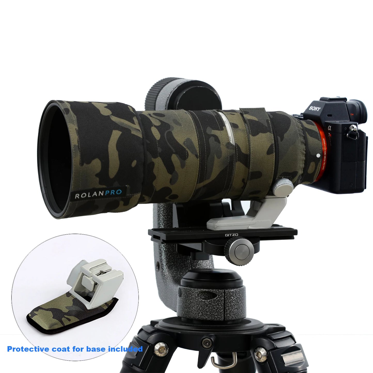 ROLANPRO Waterproof Lens Coat for Sony FE 70-200mm F/2.8 GM OSS II Clothing SEL70200GM2 Lens Protective Case Guns Rian Cover No.2 Waterproof China Mainland