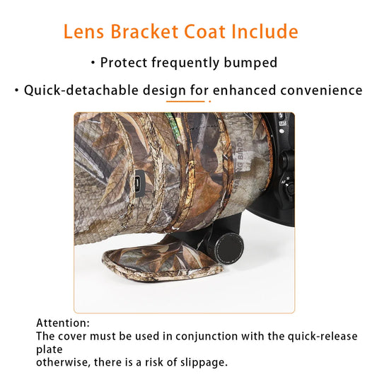 CHASING BIRDS Lens Camouflage Waterproof Coat for TAMRON SP 150-600mm F5-6.3 Di VC USD G2 A022 Rainproof Lens Protective Cover
