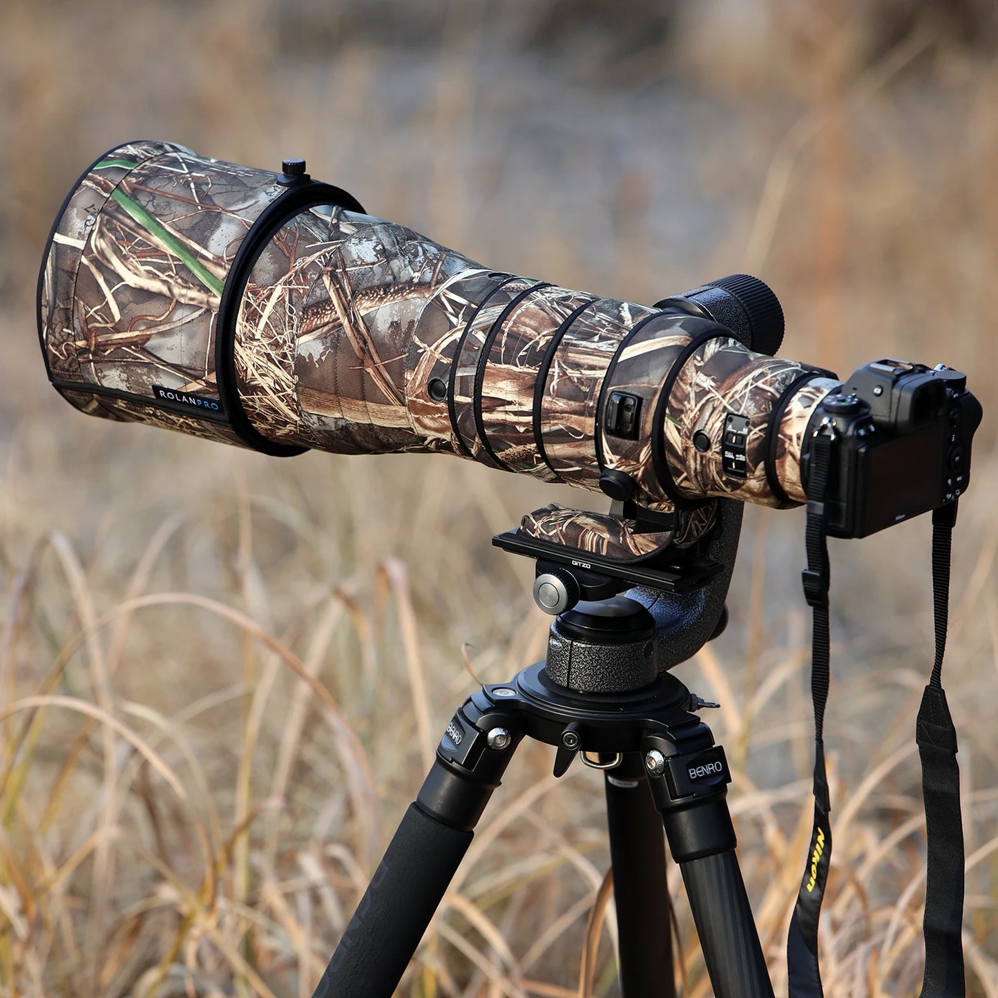 ROLANPRO Waterproof Lens Coat for Nikon Z 600mm F4 TC VR S Rain Cover Lens Protective Cover Guns Case Nikon z 600 f4 Camouflage No.9d waterproof