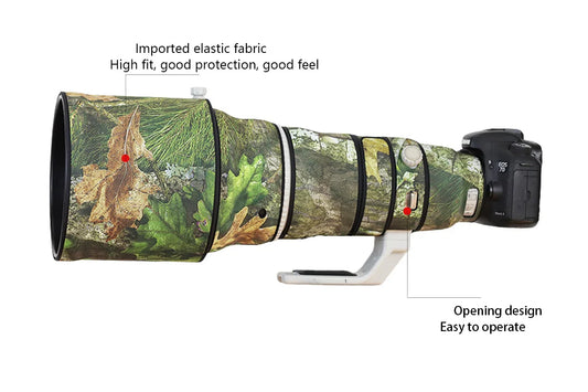 Chasing birds camouflage lens coat for CANON EF 400mm F2.8 L IS II USM waterproof and rainproof elasticity lens protective cover