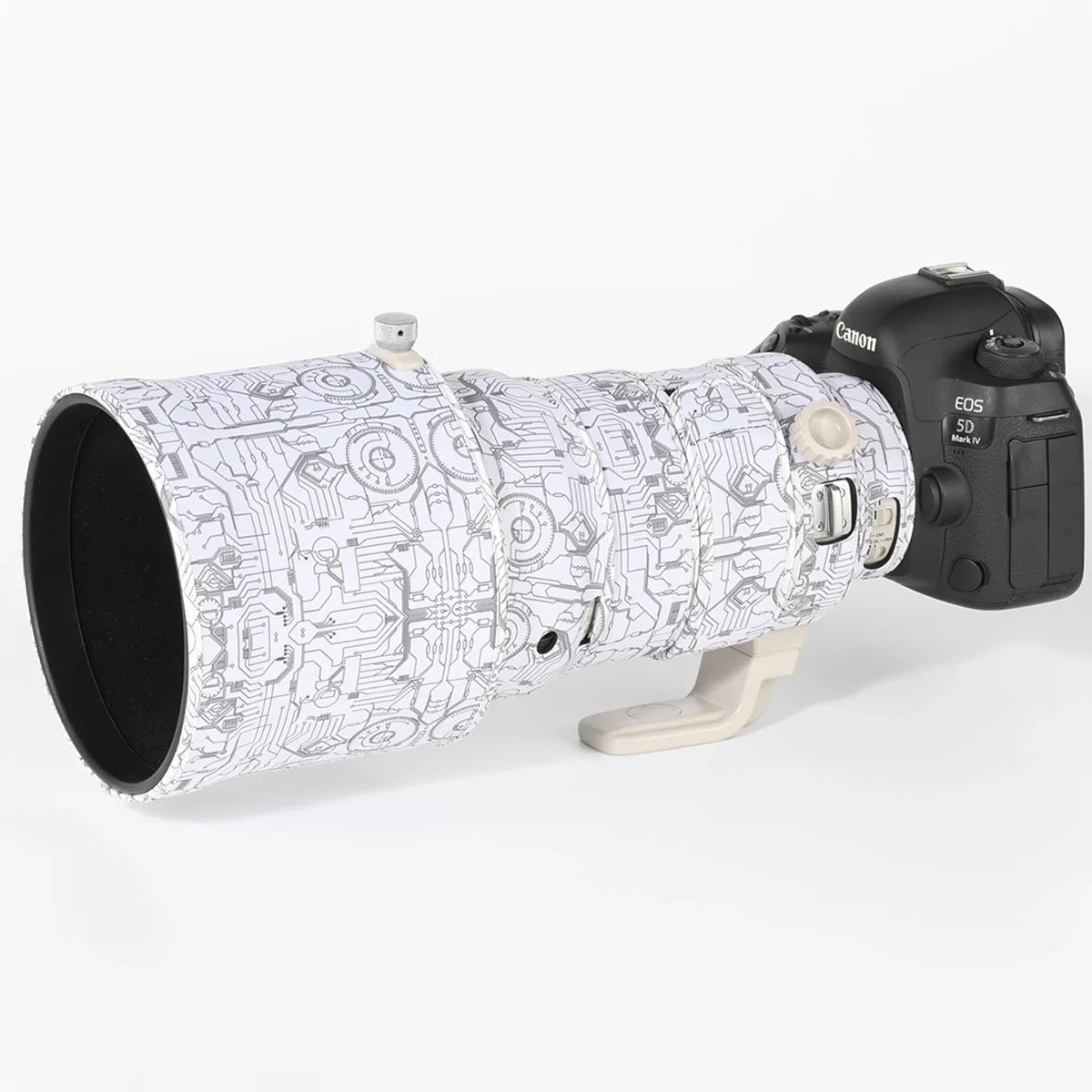 CHASING BIRDS Lens Camouflage Waterproof Coat for CANON EF 200mm F2 L IS USM Rainproof Lens Protective Elastic Cover Electric White China Mainland