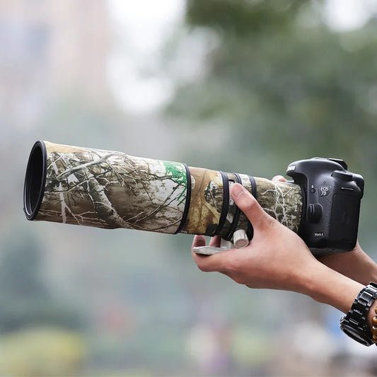 CHASING BIRDS camouflage lens coat for CANON EF 400 mm F5.6 L waterproof and rainproof elasticity lens protective cover