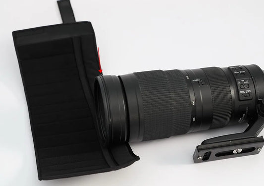 ROLANPRO Lens Hood Cap Folding Hood for Sony 400-800 mm F6.3-8 G OSS Telephoto Lens Storage Bag Drawstring Hardtop lens cover