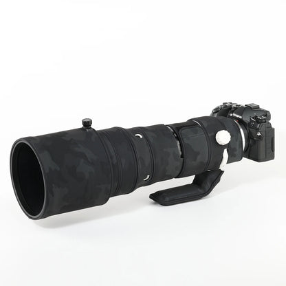 CHASING BIRDS camouflage lens coat for Olympus M.ZUIKO 150-400mm F4.5 TC 1.25X IS PRO waterproof OM system150 400 mm lens cover Shadow Black
