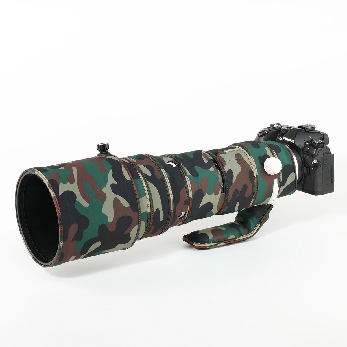 CHASING BIRDS camouflage lens coat for Olympus M.ZUIKO 150-400mm F4.5 TC 1.25X IS PRO waterproof OM system150 400 mm lens cover Military Green
