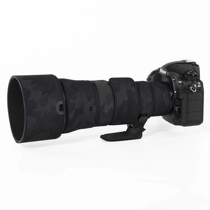 CHASING BIRDS camouflage lens coat for NIKON AF-S 500mm F5.6 E PF waterproof and rainproof 500 elastic lens protective cover Shadow Black China Mainland