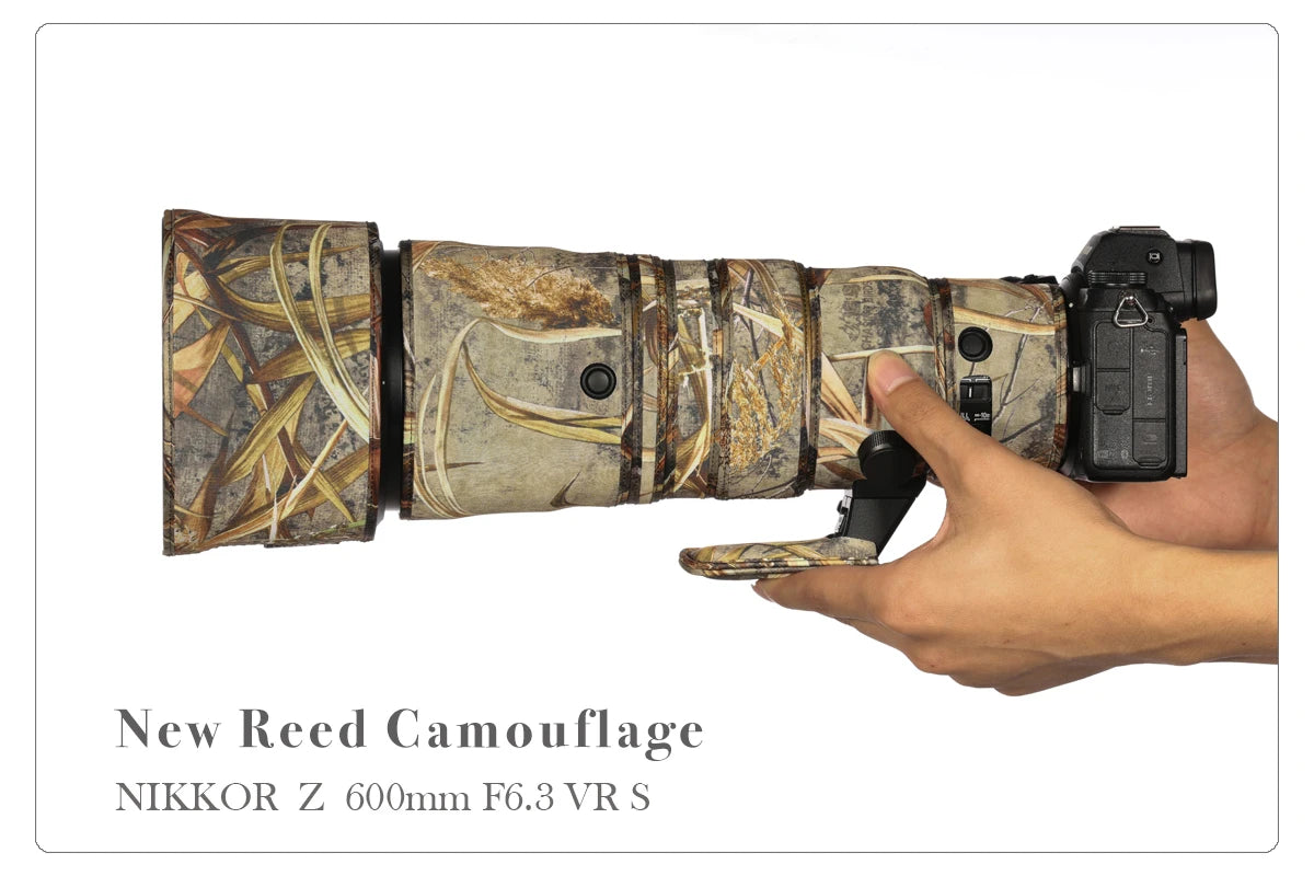 CHASING BIRDS camouflage lens coat for NIKON Z 600mm F6.3 VR S waterproof and rainproof lens protective cover Z 600 lens cover Reed China Mainland