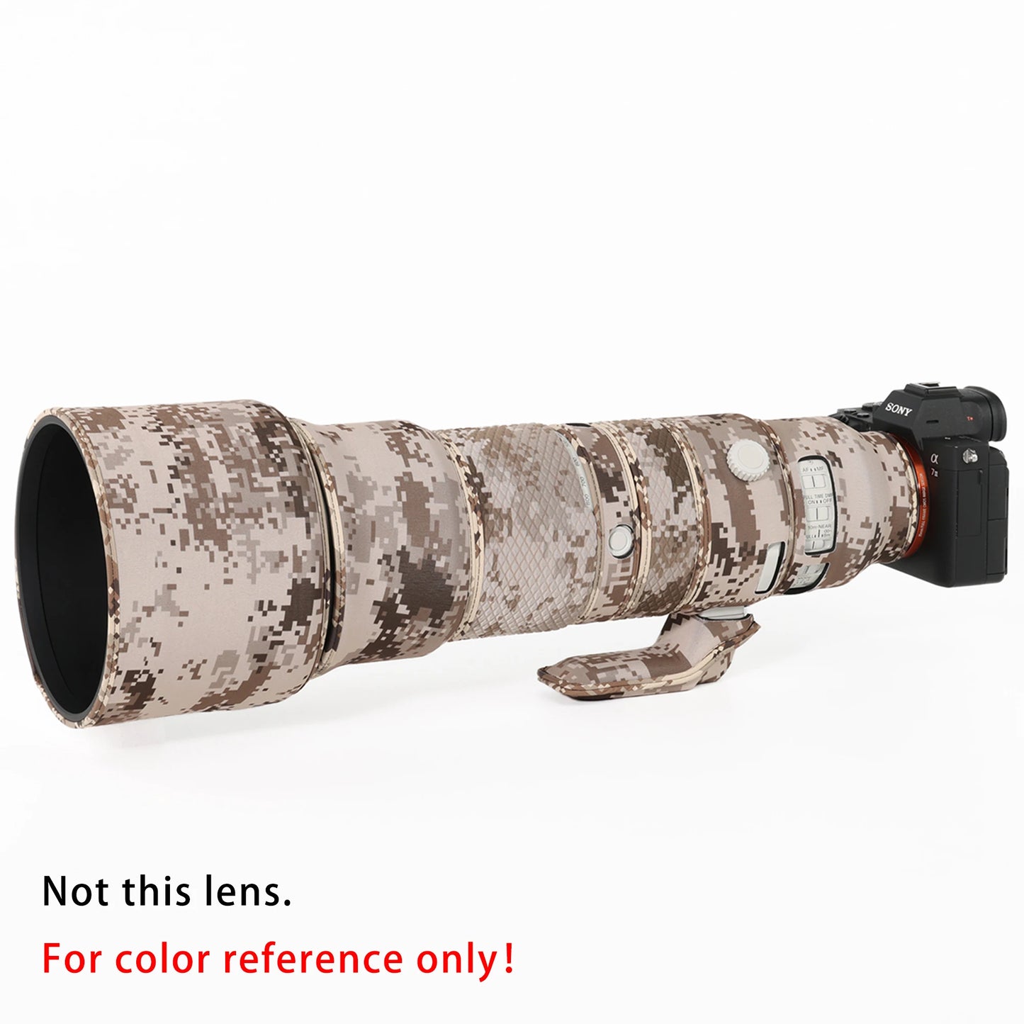 CHASING BIRDS Lens Camouflage Coat For OLYMPUS M.ZUIKO DIGITAL ED 50-200mm F2.8 IS PRO Waterproof and Rainproof Protective Cover Brown Grid