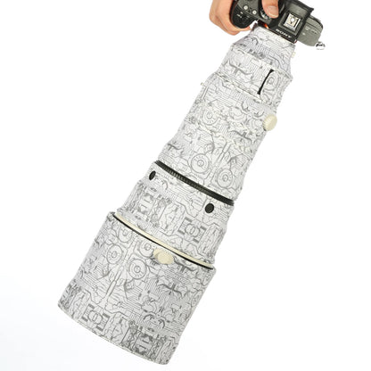 CHASING BIRDS Ver.IV Lens Camouflage Coat for SONY FE 600mm F4 GM OSS waterproof and rainproof lens protective cover SEL600 Electric White