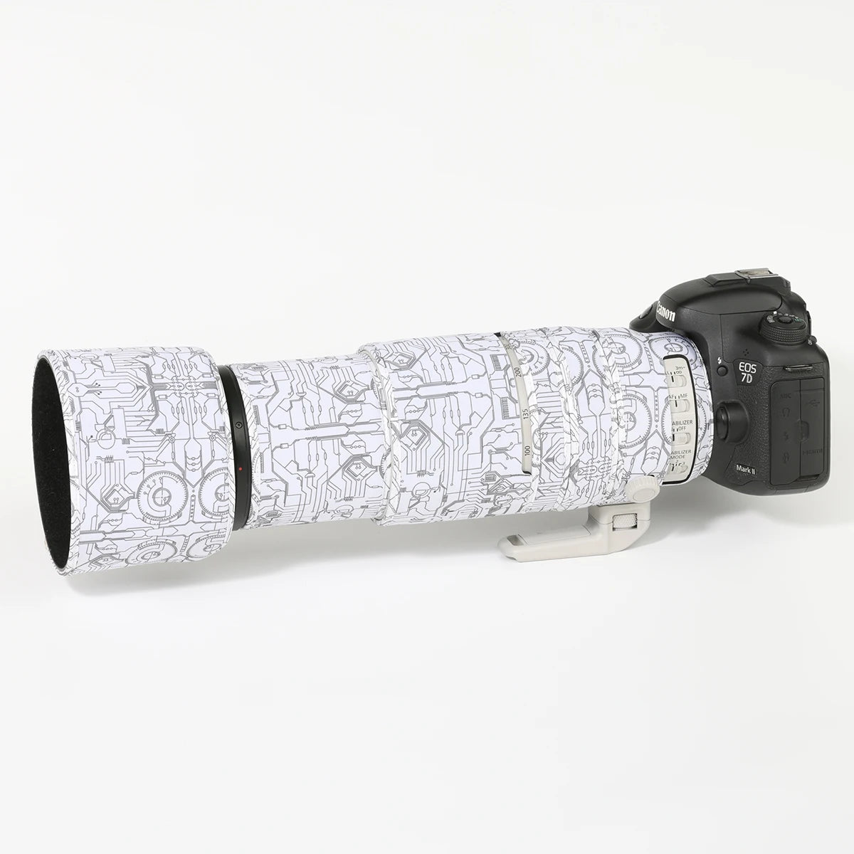 CHASING BIRDS camouflage lens coat for CANON EF 100-400mm L IS II USM waterproof and rainproof 100400 protective lens cover Electric White China Mainland