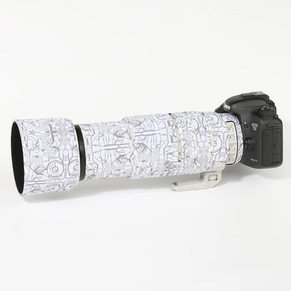 CHASING BIRDS camouflage lens coat for CANON EF 100-400mm L IS II USM waterproof and rainproof 100400 protective lens cover Electric White China Mainland
