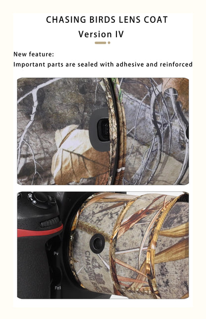 CHASING BIRDS camouflage lens coat for NIKON AF-S 500mm F5.6 E PF waterproof and rainproof 500 elastic lens protective cover