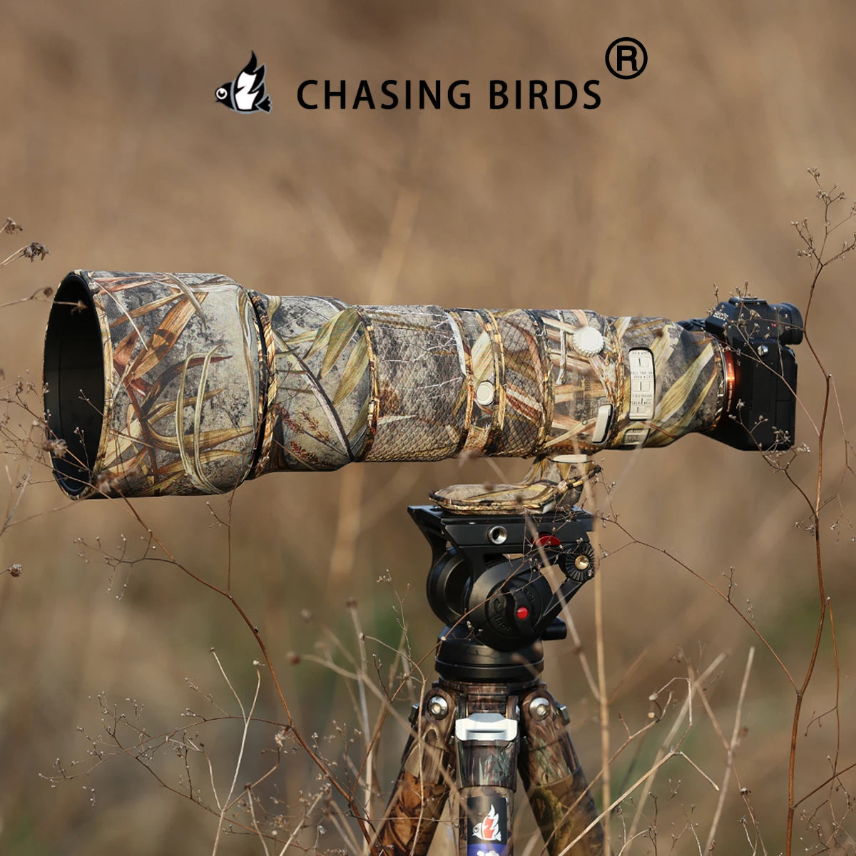 CHASING BIRDS Lens Camouflage Coat for SONY 400-800 mm F6.3-8 G OSS waterproof and rainproof lens protective cover SEL 400 800