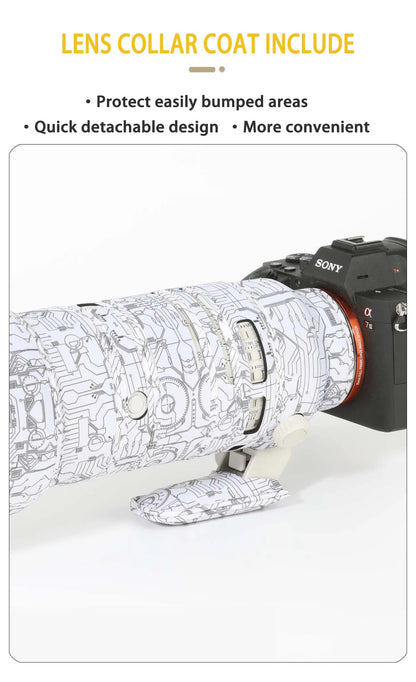 CHASING BIRDS Ver.IV Lens Camouflage Coat for SONY FE 70-200 mm F2.8 GM OSS II waterproof and rainproof lens protective cover