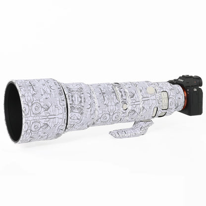 CHASING BIRDS Lens Camouflage Coat for SONY 400-800 mm F6.3-8 G OSS waterproof and rainproof lens protective cover SEL 400 800 Electric White
