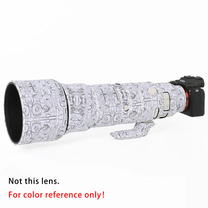 Chasing birds camouflage lens coat for CANON RF 400mm F2.8 L IS USM waterproof and rainproof lens protective cover canon rf 400 Electric White China Mainland