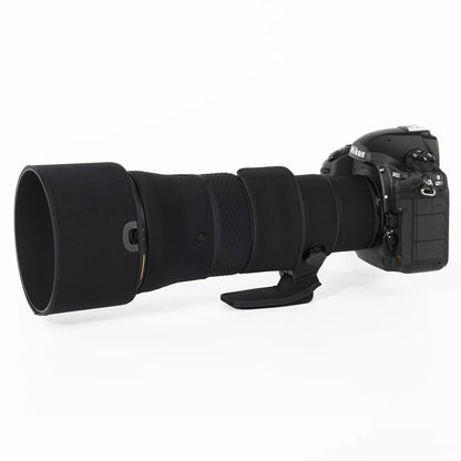 CHASING BIRDS camouflage lens coat for NIKON AF-S 500mm F5.6 E PF waterproof and rainproof 500 elastic lens protective cover Classic black China Mainland