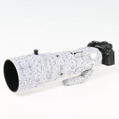 CHASING BIRDS camouflage lens coat for Olympus M.ZUIKO 150-400mm F4.5 TC 1.25X IS PRO waterproof OM system150 400 mm lens cover Electric White