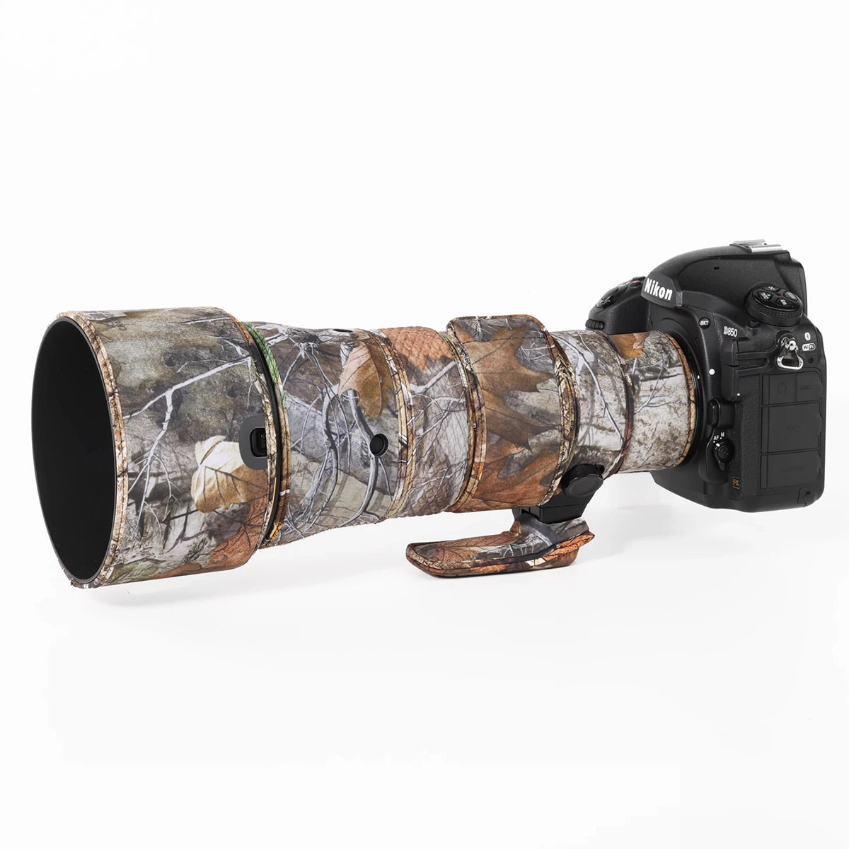 CHASING BIRDS camouflage lens coat for NIKON AF-S 500mm F5.6 E PF waterproof and rainproof 500 elastic lens protective cover Forest China Mainland