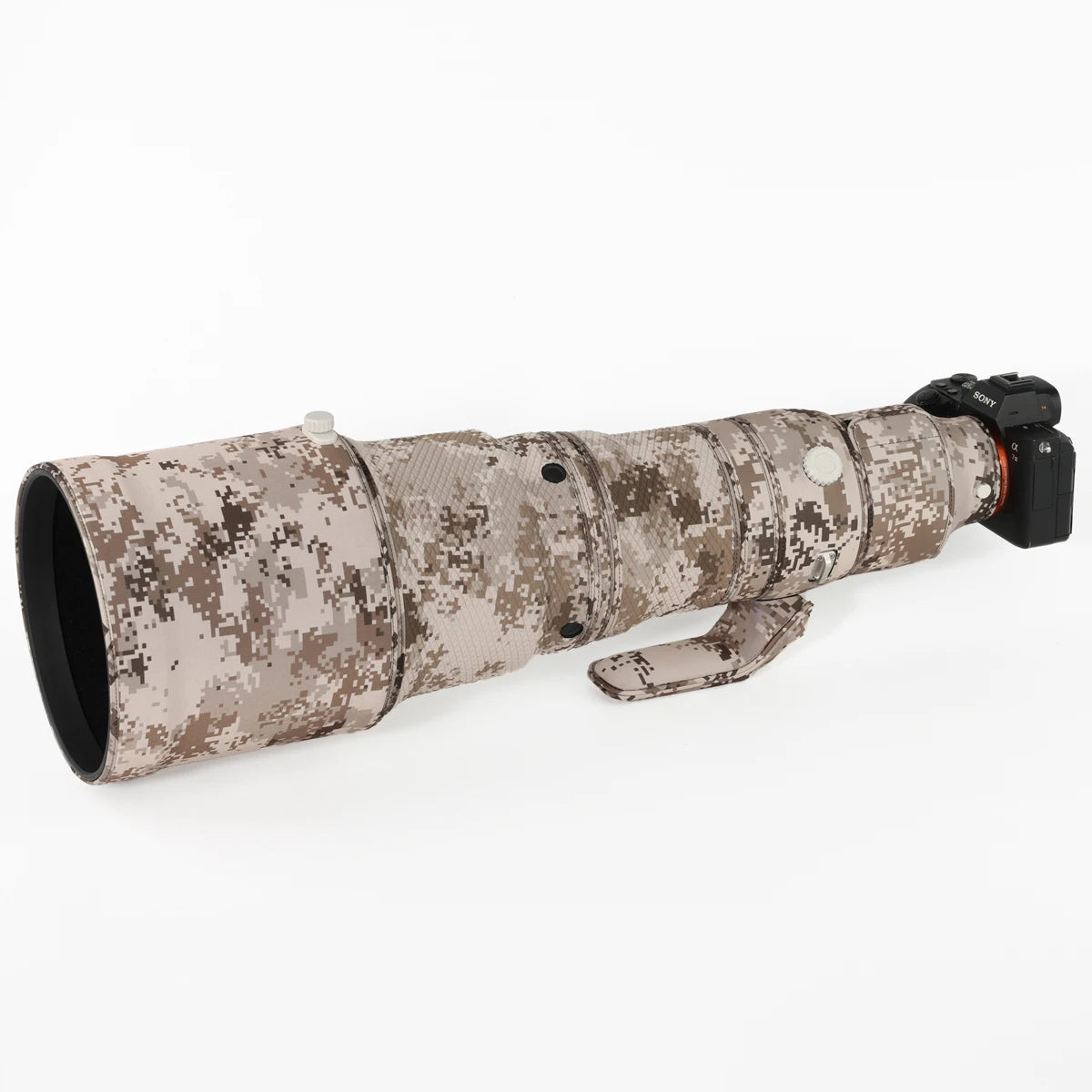 CHASING BIRDS Ver.IV Lens Camouflage Coat for SONY FE 600mm F4 GM OSS waterproof and rainproof lens protective cover SEL600 Brown Grid