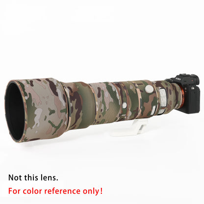 CHASING BIRDS camouflage lens coat for CANON RF 100 400mm F5.6-8 IS USM waterproof and rainproof elasticity len protective cover Desert China Mainland