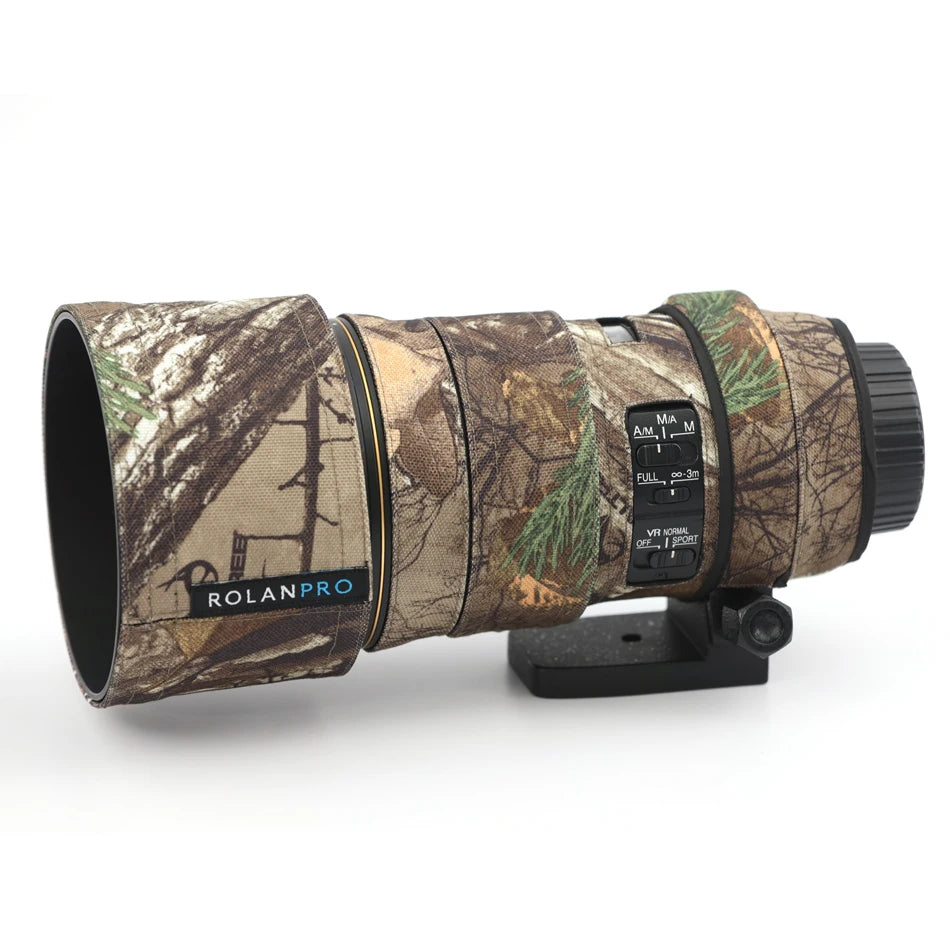 ROLANPRO Lens Cover for Nikon AF-S 300mm F4E PF ED VR Lens Protective Sleeve Camouflage Guns Case Nikon 300mm f4 Lens Coat Lens Collar Jungle China Mainland