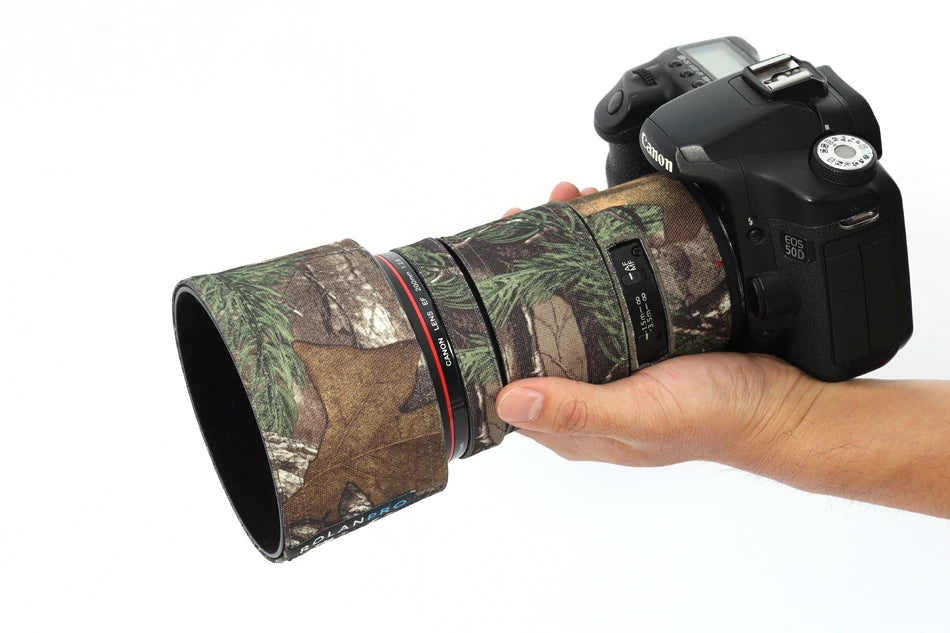 ROLANPRO Waterproof Lens Coat for Canon EF 200mm f2.8L II USM Camouflage Rain Cover Lens Sleeve Guns Case Photography Clothing Jungle Waterproof China Mainland
