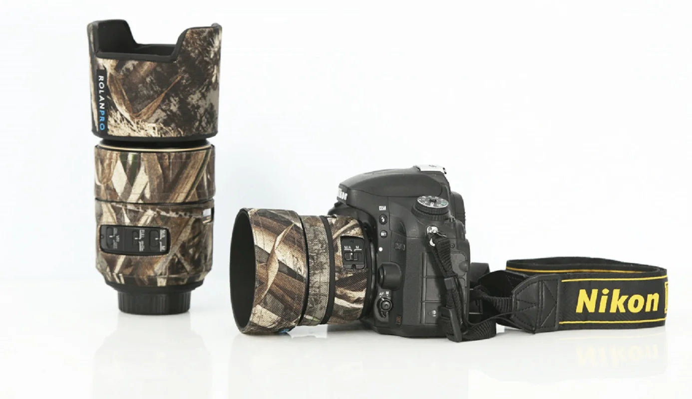 ROLANPRO Lens Coat for Nikon AF-S 50mm F/1.4 G Lens Protective Sleeve Rain Cover Guns Protection Case Clothing