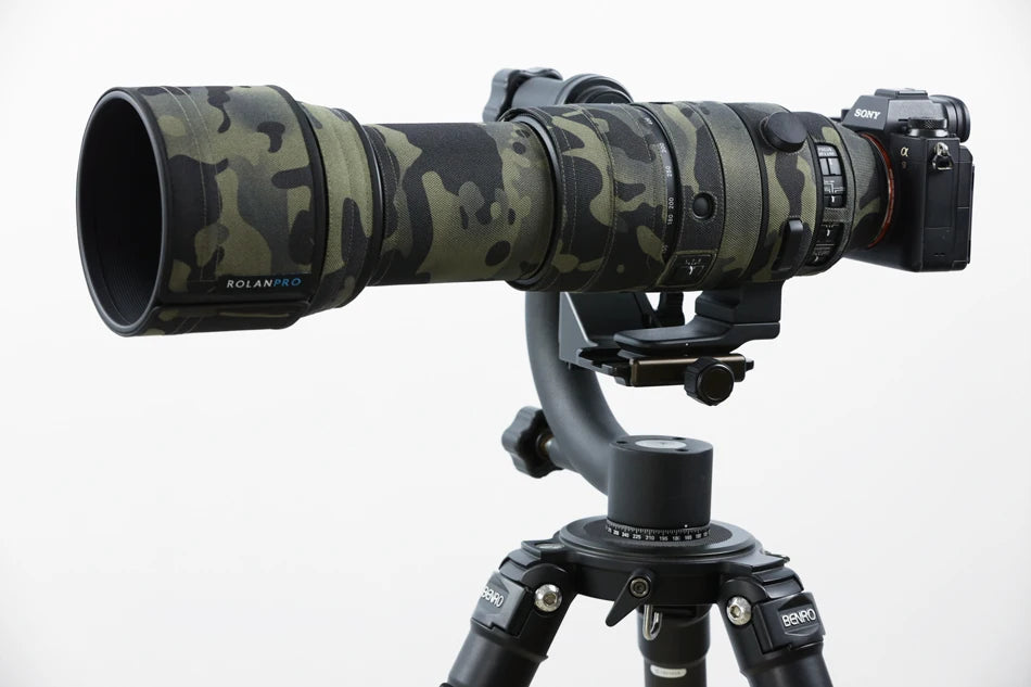ROLANPRO Waterproof Lens Camouflage Coat for Sigma 150-600mm F/5-6.3 DG DN OS Sports with Sony E-mount Lens Protective Sleeve