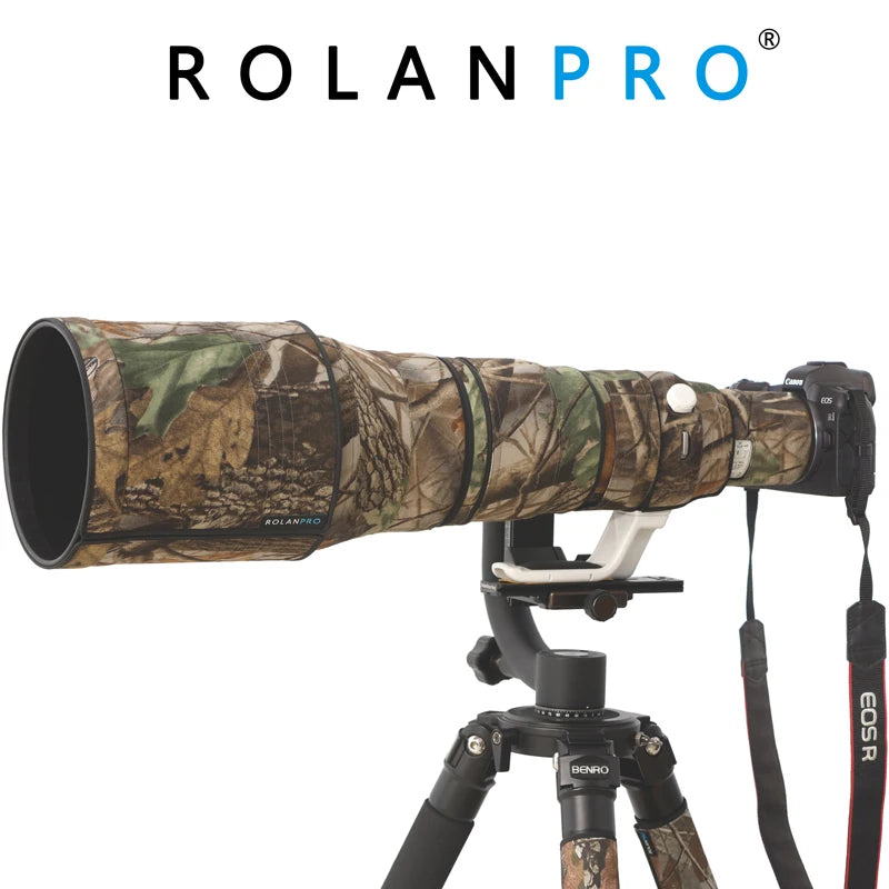 ROLANPRO Waterproof Lens Camouflage Coat for Canon RF 600mm F/4 L IS USM Protective Sleeve Canon rf 600mm f4 Rain Cover Case