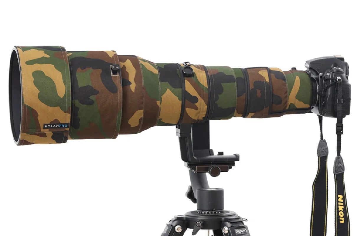 ROLANPRO Waterproof Lens Camouflage Coat for Nikon AF-S 600mm f/4G ED VR Lens Protection Sleeve Nikon 600F4G Lens Cover No.6 Waterproof
