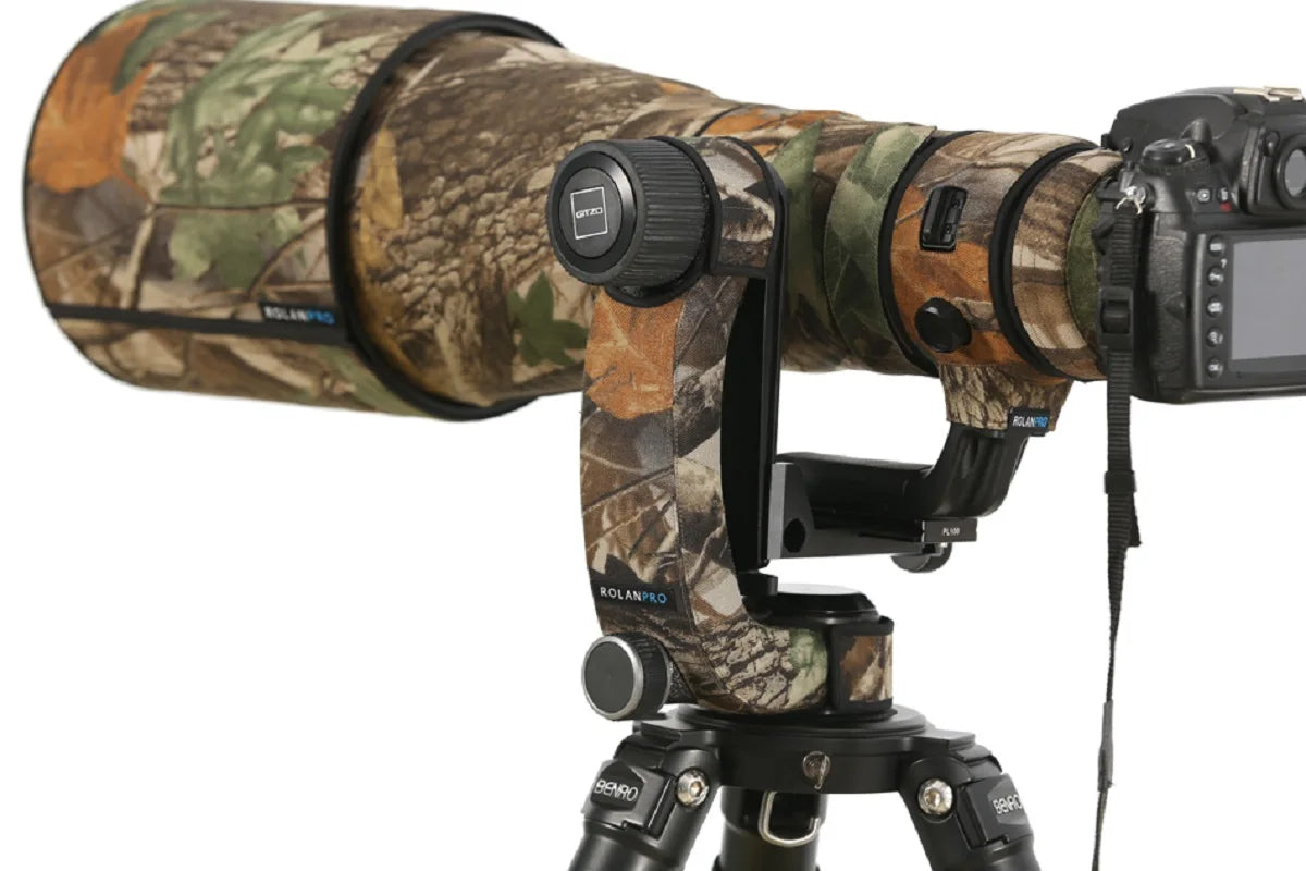 ROLANPRO Tripod Head Camouflage Sleeve / Case For Gitzo GHFG1 Gimbal Head Telephoto Bird Photography( Not Including Gimbal Head)