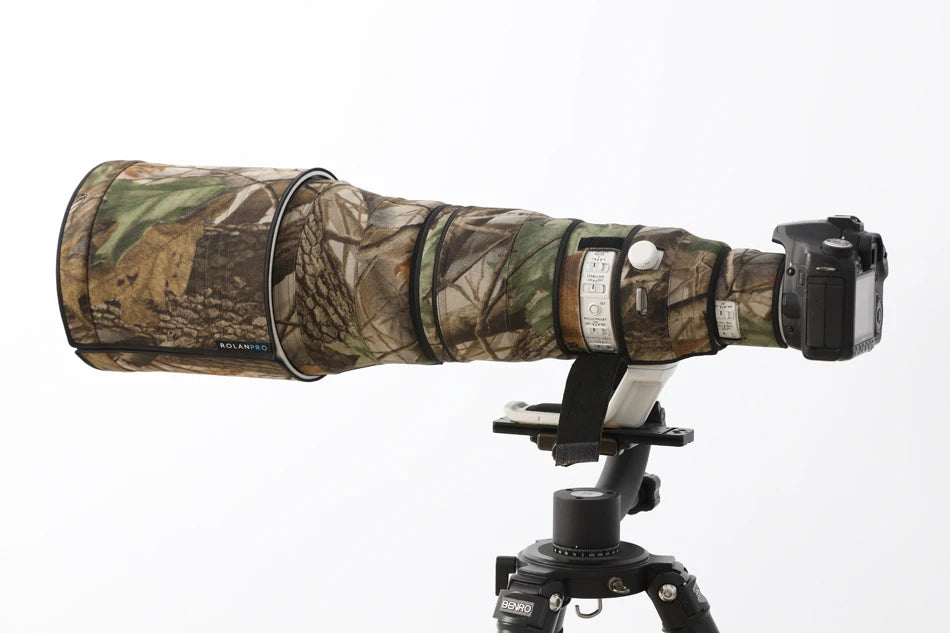 ROLANPRO Waterproof Lens Camo Cover for Canon EF 600mm F/4 L IS III USM Coat Photography Protective Sleeve Guns Case Canon 600mm