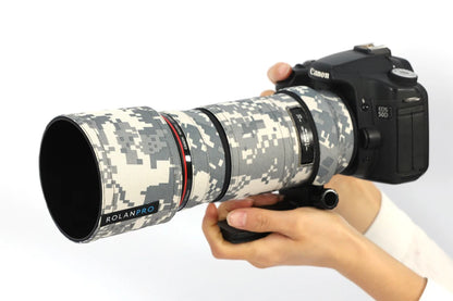 ROLANPRO Lens Coat for Canon EF 180mm f3.5L USM Camouflage Rain Cover Lens Sleeve Guns Case Photography Clothing UCP Waterproof China Mainland