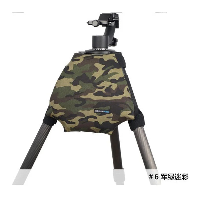 ROLANPRO Camera Camouflage Rain Cover Raincoat for Universal Tripod Shoulder Pads Camera Guns Clothing LEOFOTO Gitzo Benro