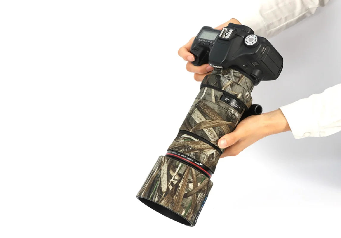 ROLANPRO Lens Coat for Canon EF 180mm f3.5L USM Camouflage Rain Cover Lens Sleeve Guns Case Photography Clothing