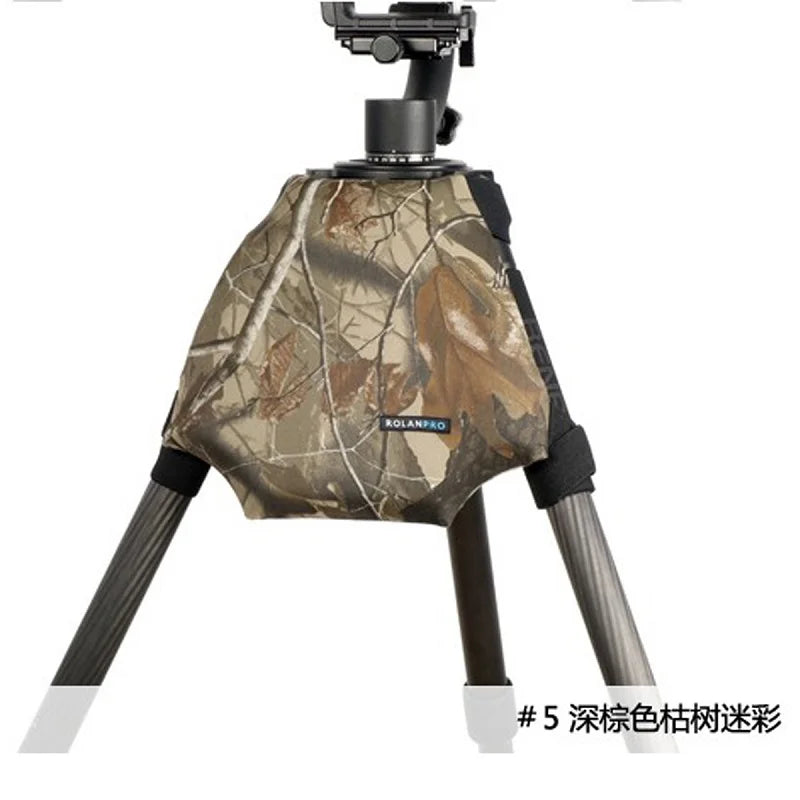 ROLANPRO Camera Camouflage Rain Cover Raincoat for Universal Tripod Shoulder Pads Camera Guns Clothing LEOFOTO Gitzo Benro