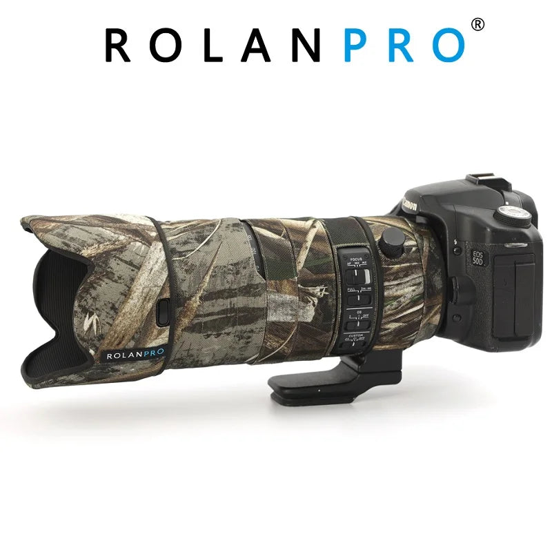 ROLANPRO Waterproof Lens Coat for Sigma 70-200mm F/2.8 Sport Camou Rain Cover Lens Protective Sleeve Photography Case