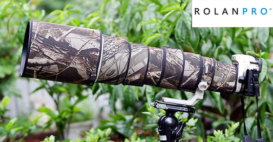ROLANPRO Lens Camouflage Coat Rain Cover for Canon EF 500mm F/4.5 L USM Lens Protective Sleeve Case Guns Protector DSLR Outdoor
