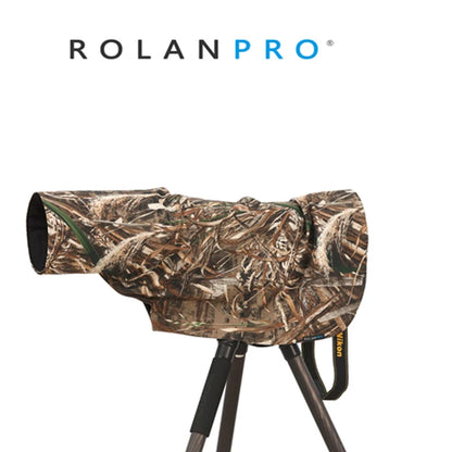 ROLANPRO Rain Cover Raincoat for Telephoto Lens Rain Cover/Lens Raincoat Army Green Camouflage Guns Clothing XL L M S XS XXS