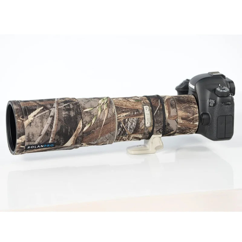 ROLANPRO Waterproof Lens Camouflage Cover for Canon EF 400mm F/5.6 L USM Coat Lens Protective Sleeve Guns Case DSLR Bag