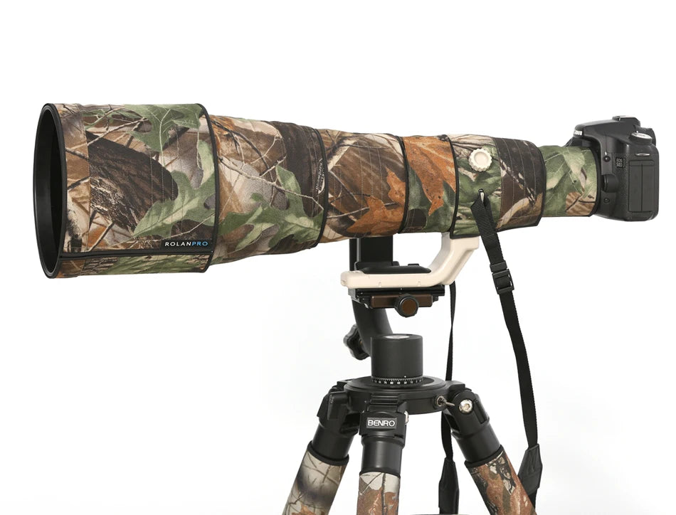 ROLANPRO Lens Camouflage Coat for Canon EF 600mm F/4 L IS II USM Lens Protective Sleeve Guns Case Lens Cover Camera Bag dslr
