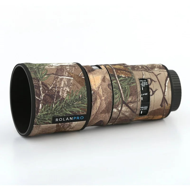 ROLANPRO Lens Cover for Canon EF 100mm f2.8L IS USM Camouflage Rain Cover Lens Sleeve Guns Case Photography Clothing