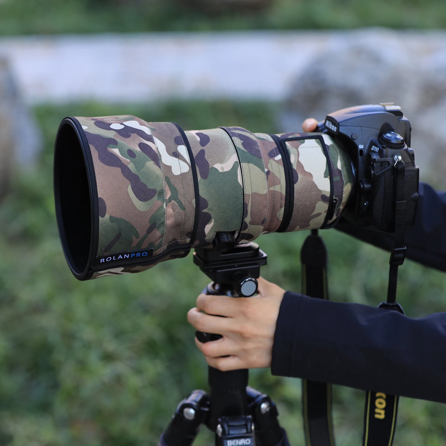 ROLANPRO Waterproof Lens Camo Coat for Nikon AF-S 200mm f/2G ED VR I and II Generations Lens Protective Sleeve Case Lens Cover