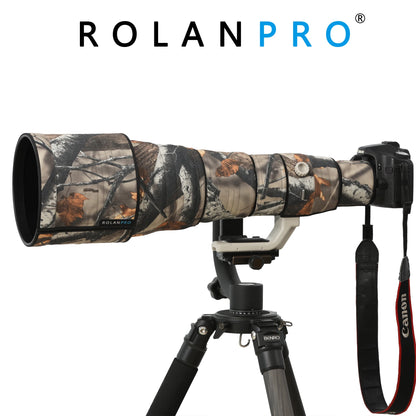 ROLANPRO Lens Camouflagt Coat for Canon EF 800mm F/5.6 L IS USM Lens Protective Sleeve Guns Case Canon 800 f5.6 Coat Backpack