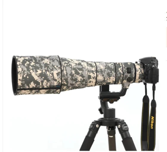 ROLANPRO Waterproof Lens Camouflage Coat for Nikon AF-S 600mm f/4G ED VR Lens Protection Sleeve Nikon 600F4G Lens Cover UCP Waterproof